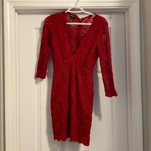 Red Lace Dress